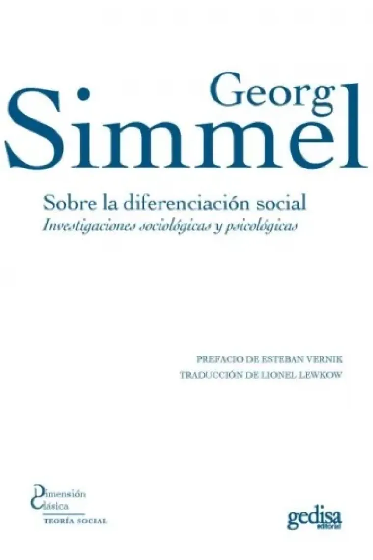 Sobre la diferenciación social: